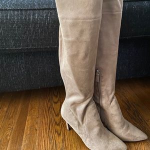 Taupe over the knee boots size 9 with box